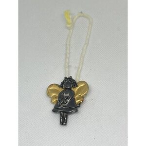 Angel Silver‎ Gold One Inch Pin. TT